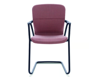 KEYN - Cantilever upholstered chair with armrests by Herman Miller - view 2